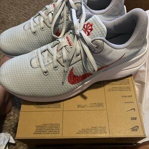 Nike Women's Athletic Shoes - White and Red